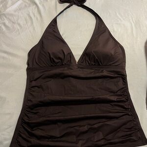 Tommy Bahama Black Halter Swim Top